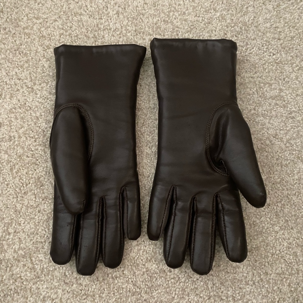 Leather Winter Gloves Fleece Insulated